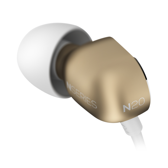 N20 - Gold - Reference class in-ear headphones in aluminum enclousure - Detailshot 3