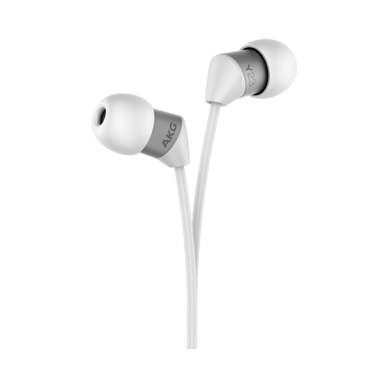Y23 - White - The smallest in-ear headphones with AKG signature sound - Hero