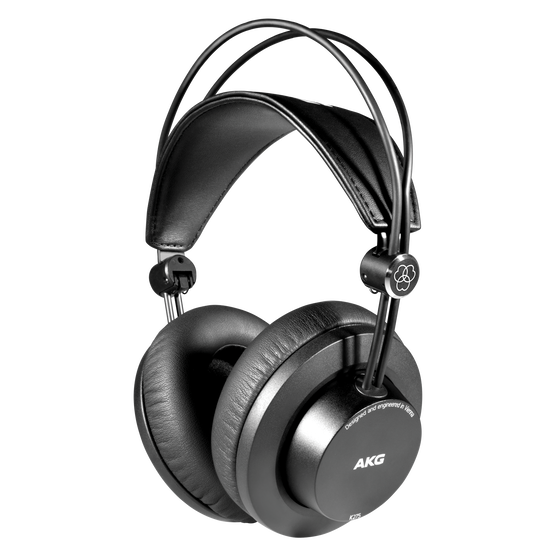 K275 - Black - Over-ear, closed-back, foldable studio headphones - Hero