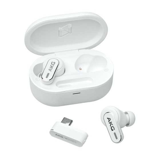 AKG N5 Hybrid - White - True wireless noise cancelling earbuds - Detailshot 1 AKG N5 Hybrid - White - True wireless noise cancelling earbuds - Detailshot 1