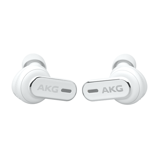 AKG N5 Hybrid - White - True wireless noise cancelling earbuds - Left