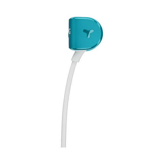 Y20U - Teal - Signature AKG in-ear stereo headphone that takes your calls - Back