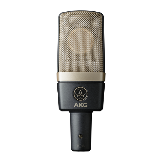 C314 - Black - Professional multi-pattern condenser microphone - Hero