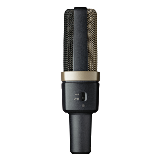 C314 - Black - Professional multi-pattern condenser microphone - Left