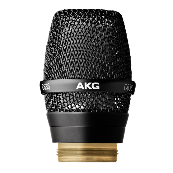 C636 WL1 - Black - Master reference condenser vocal microphone head - Hero