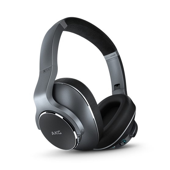 AKG N700NC Wireless - Silver - Wireless, Adaptive Noise Cancelling Headphones - Hero