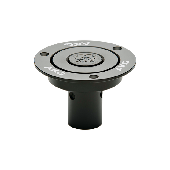 MF M - Black - Mounting flange for use with DAM+ Microphone series - Hero