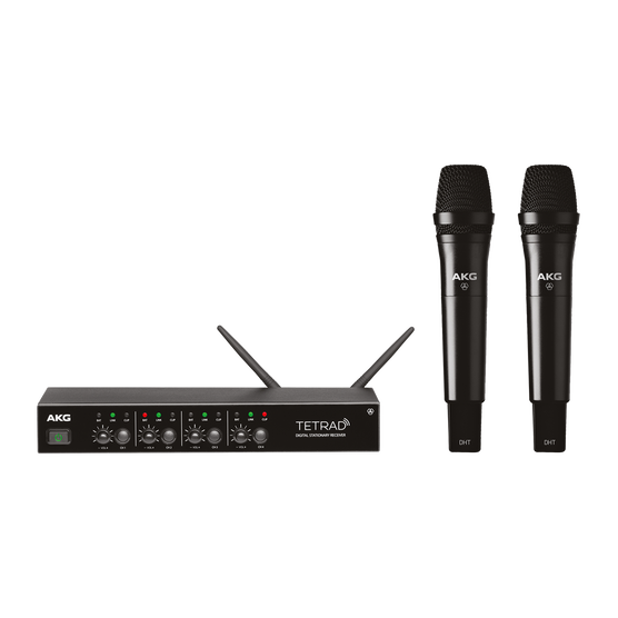 DMSTetrad Vocal Set P5 (EU) - Black - Professional digital four channel wireless system - Hero