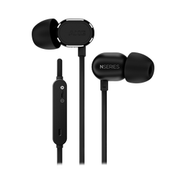 N20U - Black - Reference class in-ear headphones with universal 3 button remote. - Hero