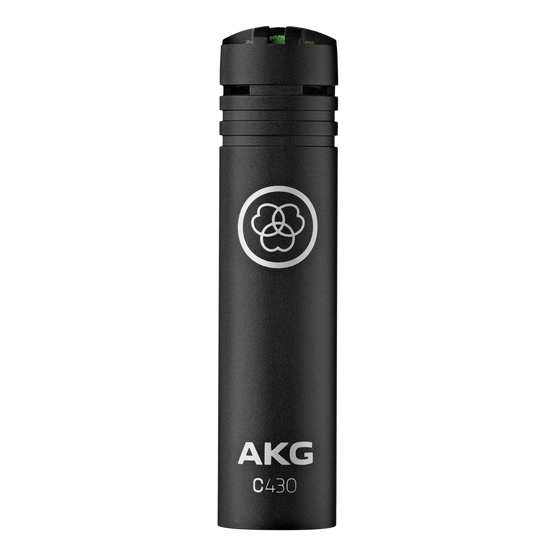 C430 - Black - Professional miniature condenser microphone - Hero