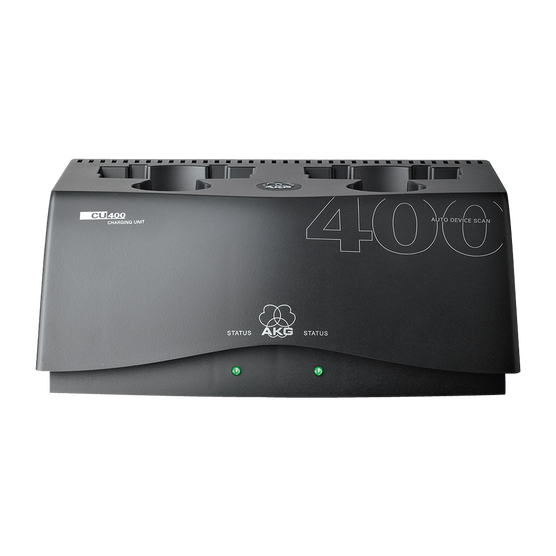 CU400 - Black - Charging unit for WMS420, WMS450 and WMS470 series transmitters - Hero