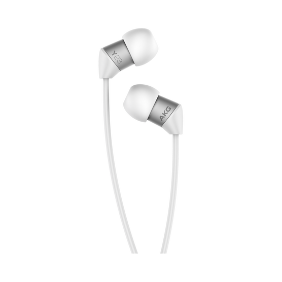 Y23 - White - The smallest in-ear headphones with AKG signature sound - Detailshot 1