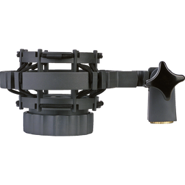H85 - Black - Universal shock mount for microphones with shaft diameters from 19mm to 26mm (3/4" to 1") - Hero