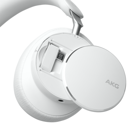 AKG N9 Hybrid - White - Wireless over-ear noise cancelling headphones - Front