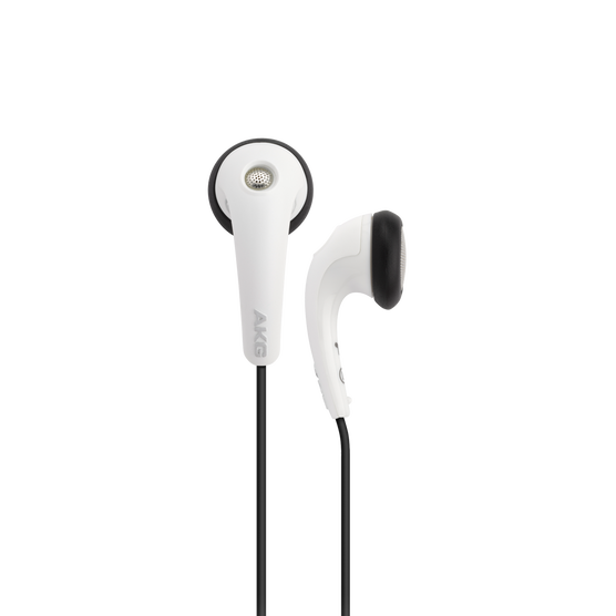 Y 16A - White - Stereo in-ear headset with microphone and remote - Hero